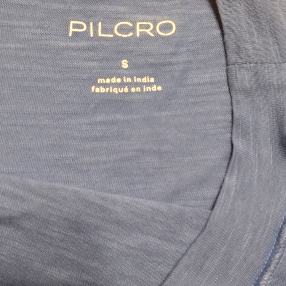 Anthropologie size S  blue, pilcro long sleeve 100% cotton tee shirt.